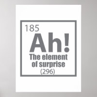 Ah! The Element of Surprise Funny Chemistry Joke