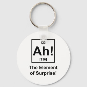 Ah! The Element of Surprise Keychain