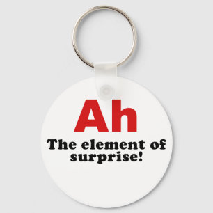 Ah the Element of Surprise Keychain