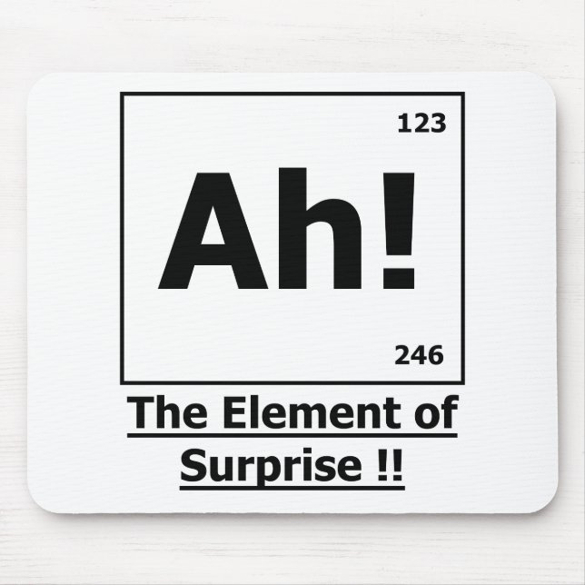 Ah ! The Element of Surprise Mousepad (Front)