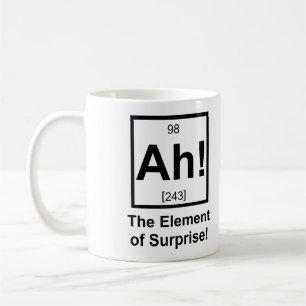 Ah the Element of Surprise Periodic Element Symbol Coffee Mug