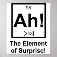 Ah the Element of Surprise Periodic Element Symbol