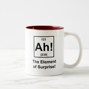 Ah! The Element of Surprise Two-Tone Coffee Mug