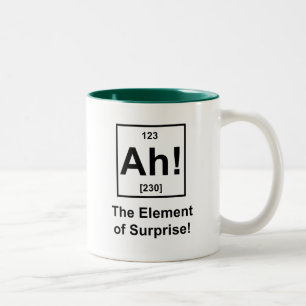 Ah! The Element of Surprise Two-Tone Coffee Mug