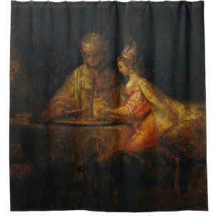 Ahasuerus Haman Esther Rembrandt Biblical Baroque