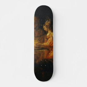 Ahasuerus Haman Esther Rembrandt Biblical Baroque Skateboard