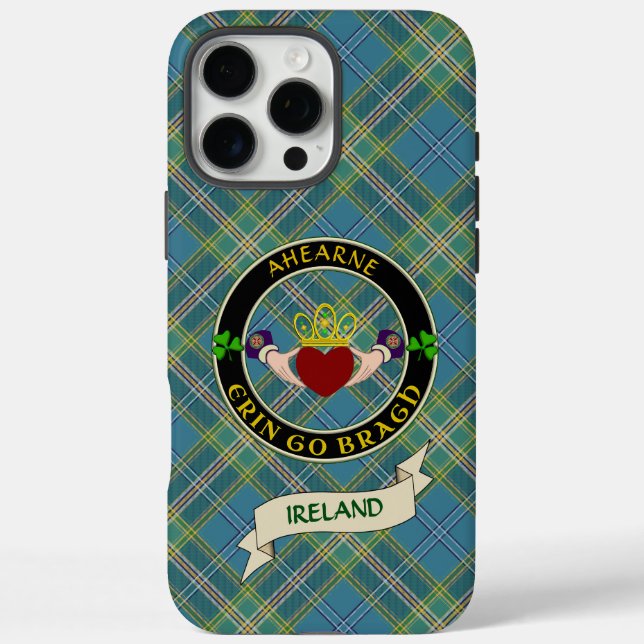 Ahearne/Aherne Irish Claddagh Personalized  Case-Mate iPhone Case (Back)