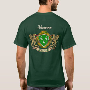 Ahearne Irish Shield & Griffins Personalized  T-Shirt