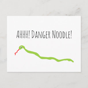 AHH! Danger Noodle! Snake Postcard