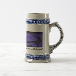 Ahh to be on that train! Beer Stein