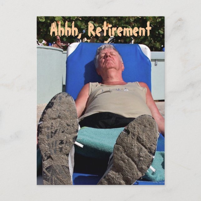 Ahhh, carte postale de retraite (Devant)