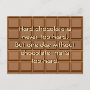 ahhh chocolate postcard