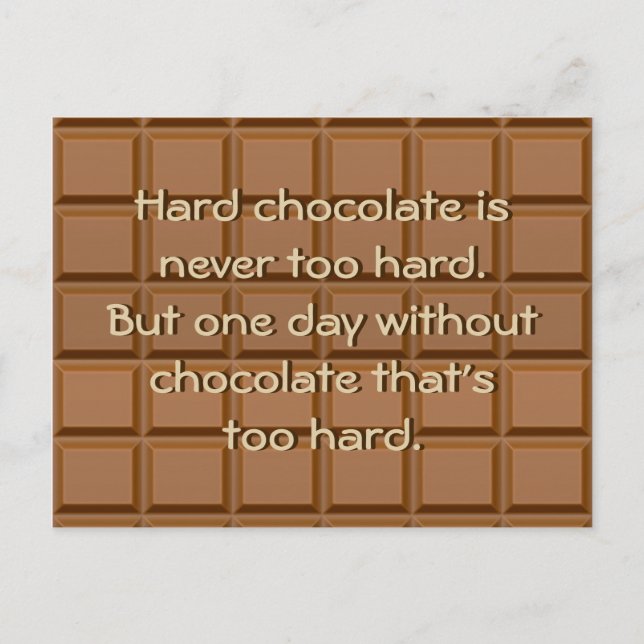 ahhh chocolate postcard (Front)