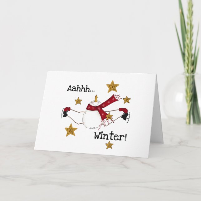 AHHH WINTER HOLIDAY CARD (Front)