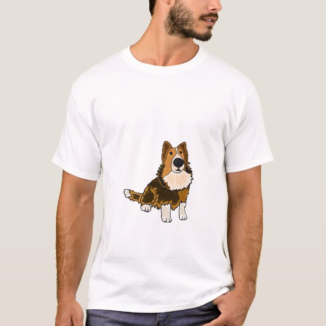 AHL- Sheltie Dog Cartoon Shirt (Front)