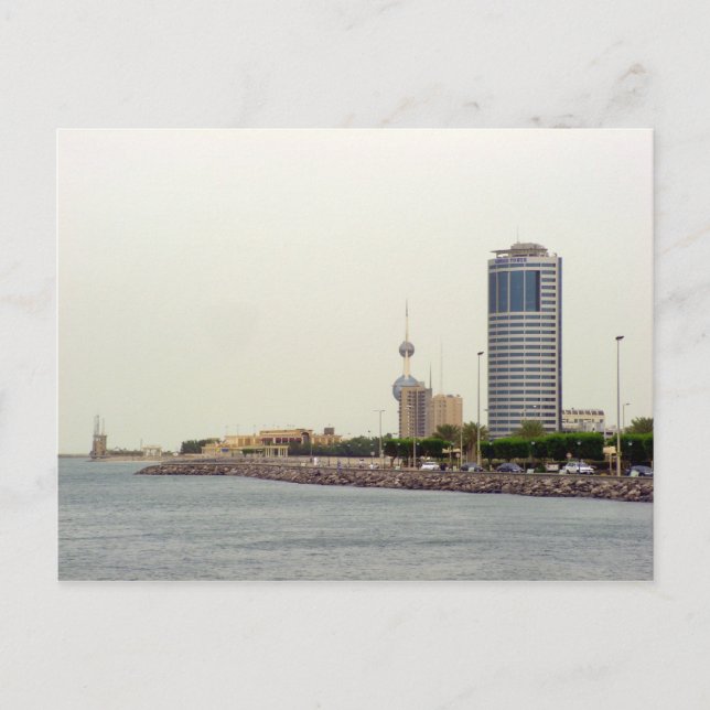 Ahmad Tower, Kuwait city Postcard (Front)