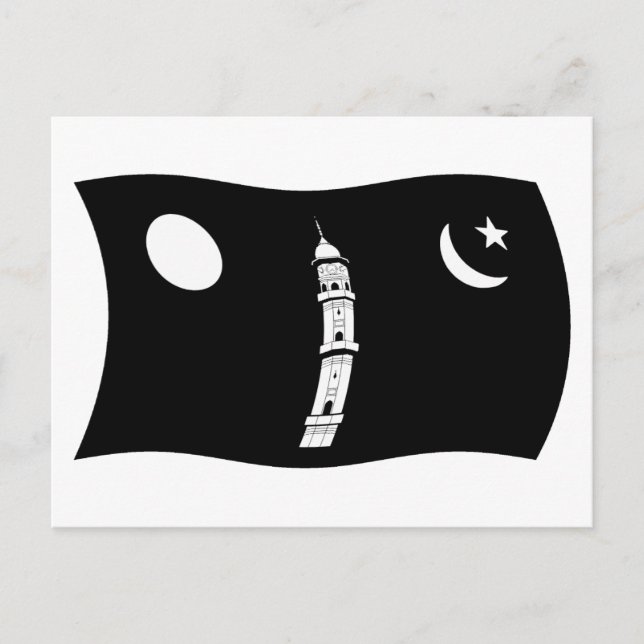 Ahmadiyya Movement Flag Postcard (Front)