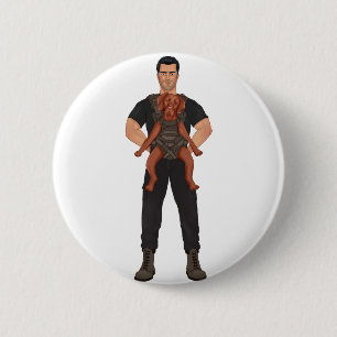 Ahmed and Nemi 2 Inch Round Button