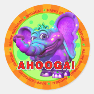 AHOOGA ! Stickers Anniversaire avec arachide