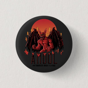 Ahool Vietnamese Night Flyers Cryptid 1 Inch Round Button