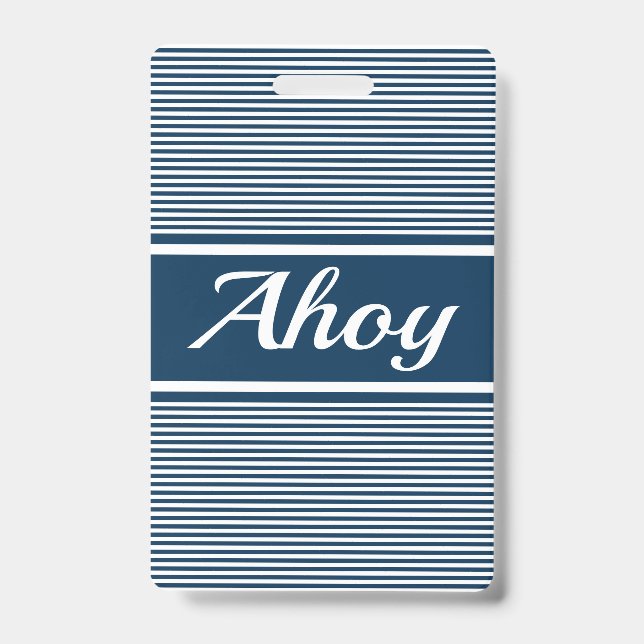 Ahoy Badge (Front)