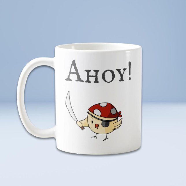 Ahoy Bird Pirate  Coffee Mug (Creator Uploaded)