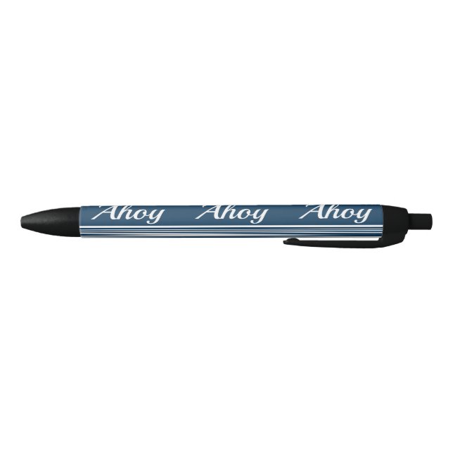Ahoy Black Ink Pen (Bottom)
