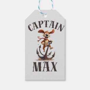 Ahoy Captain Dog – Funny Nautical Gift Tags