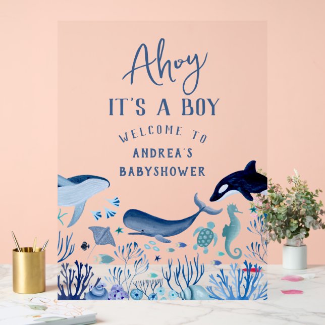 Ahoy C'est un Baby shower garçon Bienvenue (Mariage)