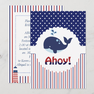 Ahoy C'est un Baby shower garçon Invitation