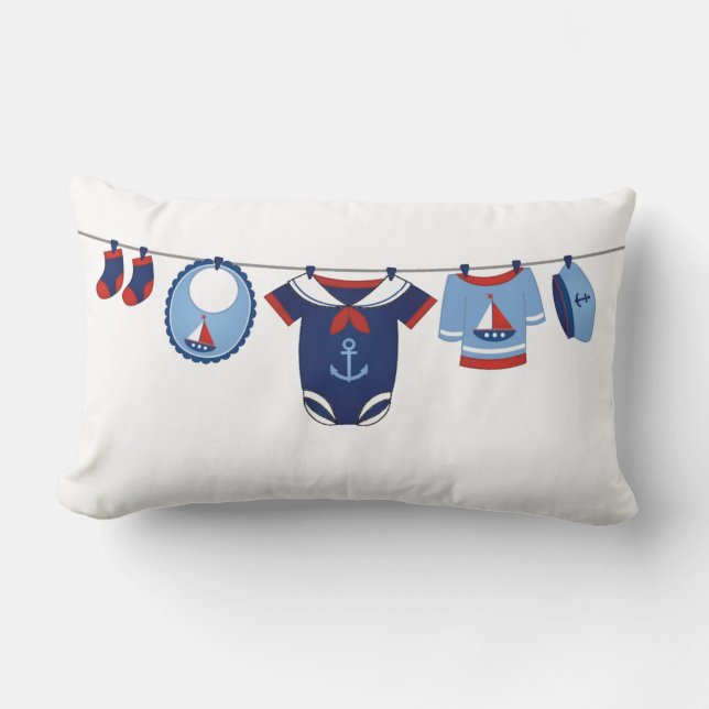 Ahoy C'est un garçon Coussin Baby shower (Recto)