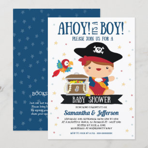 Ahoy C'est un garçon Pirate Baby shower Invitation