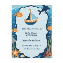 "Ahoy ! C'est une invitation de Baby shower de gar