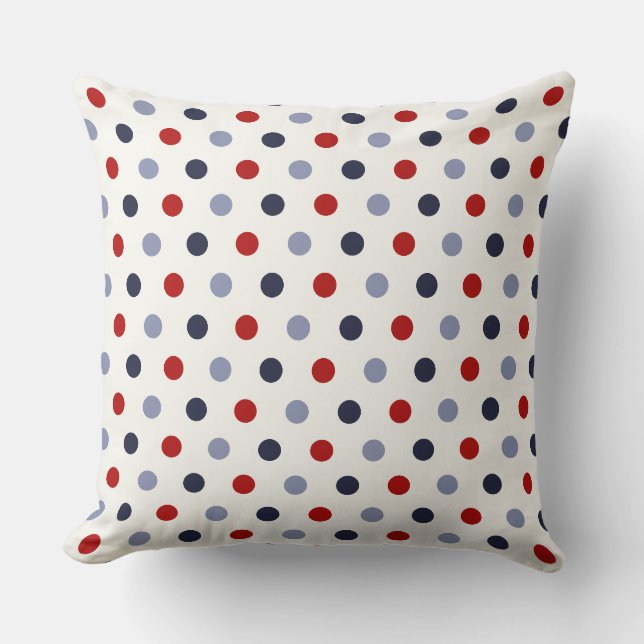 Ahoy Dots Throw Pillow (Front)