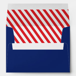 Ahoy ! Enveloppes bleu et rouge marine