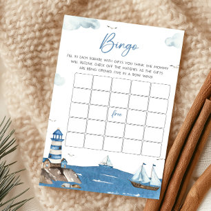 Ahoy It’s A Boy Nautical Baby Shower Bingo Game