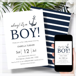 Ahoy! It's a Boy Baby Shower Invitation