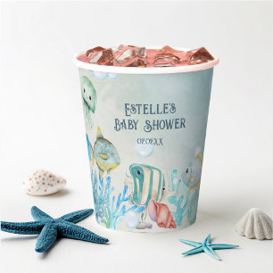 Ahoy! It's a Boy Blue Baby Shower Paper Cups