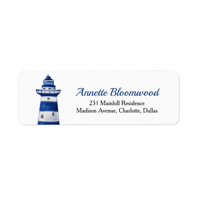 Ahoy Its A Boy Lighthouse | Nautical Baby Shower (Front)