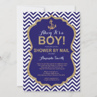 Ahoy it's a Boy! Nautical Baby Shower by mail