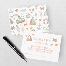 Ahoy It's A Boy Nautical Baby Shower