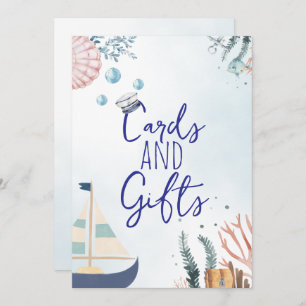 Ahoy It's a Boy Nautical Baby Shower Gifts Sign