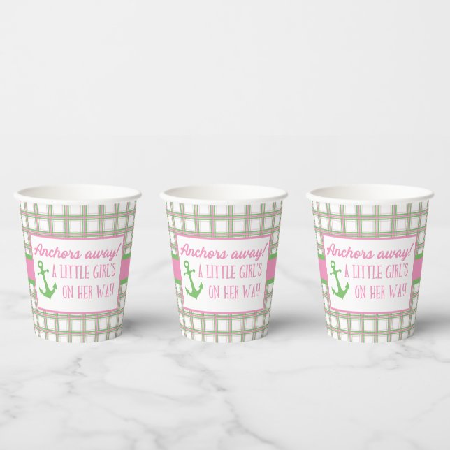 Ahoy It's A Boy Nautical Baby Shower Paper Cups (Multi)