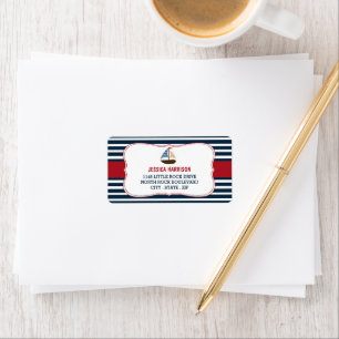 Ahoy It's A Boy! Nautical Boat Baby Shower Labels