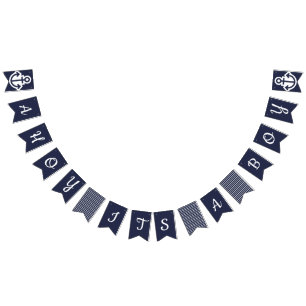 Ahoy Its A Boy Nautical Bunting Bunting Flags