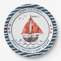 Ahoy It's A Boy Nautical