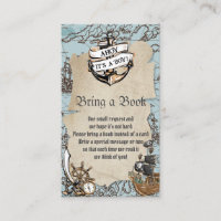Ahoy It's a Boy Pirate Baby Shower Bring a Book