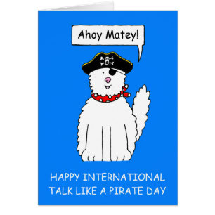 Ahoy Matey Parle comme un chat de dessin animé de 