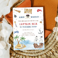 Ahoy Matey! Pirate Ship Treasure Boy Birthday
