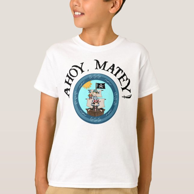 Ahoy Matey Ringer Tee (Front)